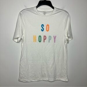 Hope &‎ Wonder Easter “SO HOPPY” t-shirt size small